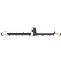 Découpeuse de tube de laser de la fibre 1.2kw/2kw/3kw/4kw avec l'axe rotatoire