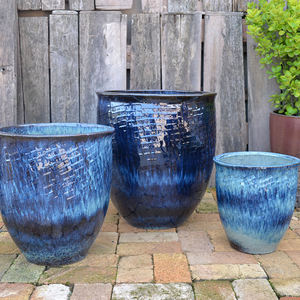Un ensemble de 3 pots de plantes d'intérieur de fleurs bon marché de vente spéciale <span class=keywords><strong>pot</strong></span> en céramique grands pots de fleurs en céramique - Product Image 6