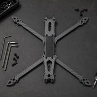 Kit de châssis de drone de course FPV 3K en fibre de carbone Mark4 V2 7 pouces, épaisseur des bras de 6 mm, avec accessoires complets