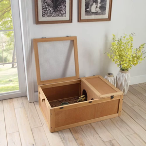 Vente flash : Cage en bois pour tortue et hamster, habitat pour reptiles, cage pour petits animaux, cage en acrylique pour hamster - Product Image 5