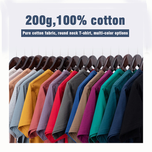 T-shirt imprimé personnalisé pour hommes à col rond 100% coton tricoté tissu surdimensionné t-shirts imprimables en polyester vierge - Product Image 3