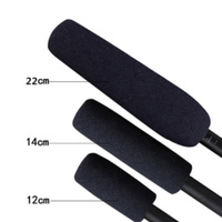 Harga Pabrik 8.7 Inci 22CM Panjang Mikrofon Busa Penutup Busa Mikrofon Angin untuk Senapan Kamera Mikrofon