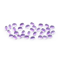 Cabochon ovale en améthyste personnalisé pour la conception de bijoux, fournisseur de pierres précieuses de haute qualité. Cabochon en cristal d'améthyste
