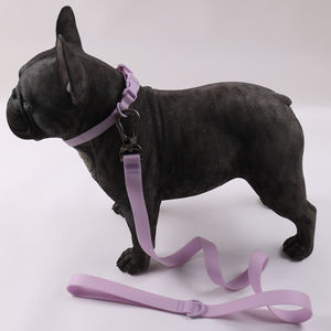 Popular personalizado impermeable perro <span class=keywords><strong>Collar</strong></span> Pvc y poliéster correas lujo suave silicona mascota <span class=keywords><strong>Collar</strong></span> entrenamiento para perro - Product Image 4
