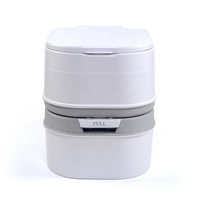 GMF 24L Toilette portable de camping, de voyage, de camping-car, de plein air, avec affichage des eaux usées, toilette de camping