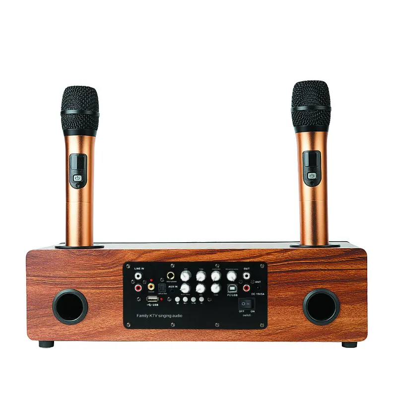 El mikrofon Karaoke kablosuz parti el şarkı hoparlörler ev sineması için multimedya YARMEE YKM01