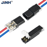 Connecteur de câblage rapide sans décapage CMK213 de haute qualité, deux entrées et deux sorties, pour la jonction de fils en ligne