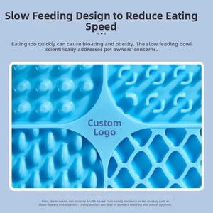 Moderna Alfombrilla Cuadrada de Silicona Ecológica para Lamer para Mascotas, Cuenco de Alimentación Lenta con Ventosa, Grado Alimenticio, Antideslizante - Product Image 5