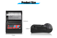 Imprimante thermique portable mini 58 mm, imprimante mobile BT 2 pouces avec SDK pour iOS Android