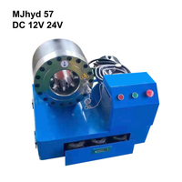 Machine à sertir les flexibles hydrauliques portable 12V/24V de 2 pouces, fournie par l'usine, presse à flexibles mobile 6-51mm pour service sur site