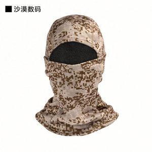 Casquette tactique d'extérieur camouflage tricotée anti-UV réglable en Spandex/Polyester à fermeture élastique, visière plate, style simple et séchage rapide - Product Image 4