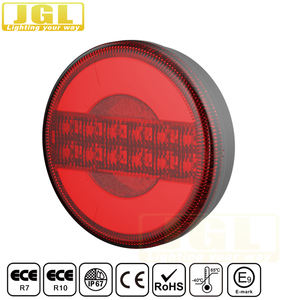 Lámpara de freno trasera para remolque, luz <span class=keywords><strong>LED</strong></span> redonda de 12V, 24V, 122MM - Product Image 6