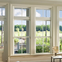Fenêtre coulissante moderne en PVC à double vitrage Low-E, étanche, pour construction neuve, certifiée NFRC, idéale pour cuisine et cour.