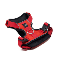 Harnais pour chien de grande taille, robuste, réglable, tactique, pour l'extérieur, en nylon et néoprène rembourré