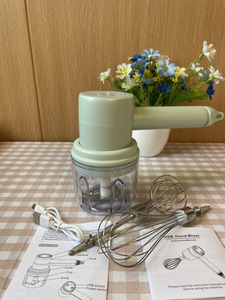 Batidora Eléctrica Multifuncional 3 en 1 de Acero Inoxidable, Licuadora USB para Leche, Picadora de Ajo, Batidora de Huevos - Portátil - Product Image 6