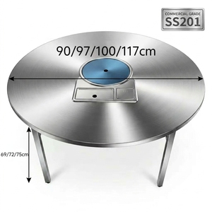 Outdoor Korean <strong>BBQ</strong> Grill <strong>Table</strong> <strong>for</strong> Patio and Courtyard Use - Product Image 3