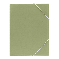 Dossiers professionnels personnalisés Fournitures de bureau à 3 volets avec fermeture à bande élastique Motif A4 coloré en PP et papier