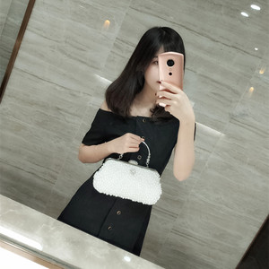 Sacs à main de luxe blancs pour femmes, sacs de soirée perlés, pochettes de soirée en perles - Product Image 5