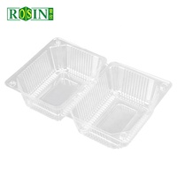 Boîtes d'emballage en plastique pour aliments avec logo personnalisé pliable de qualité alimentaire pour animaux de compagnie, gâteau alimentaire, biscuit, pain, donut, macaron, dessert, pâtisserie