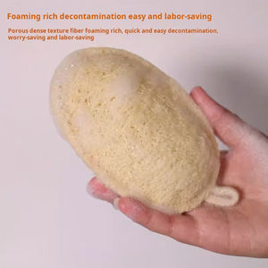 Paño de lufa con cuerda para limpieza de cocina, paño de calabaza de seda que puede frotar ollas, rebanadas de lufa naturales sin aceite para lavar platos - Product Image 4