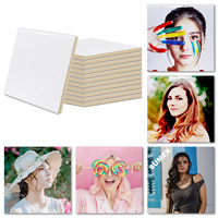 M R.R Sublimation Blanks Carreaux de céramique brillants blancs Artisanat pour l'impression par transfert de presse à chaud Cadre photo personnalisé