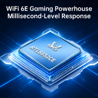Kartu Nirkabel WiFi 6E PCIe Chip RTL8852CE 5400Mbps Adaptor Gaming Triple-Band dengan BT 5.3 untuk PC Win11