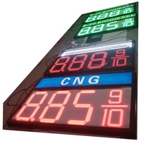RF Sinyal Perubahan Harga Gas LED Elektronik Kontrol Nirkabel Jarak Jauh Dapat Diprogram
