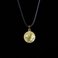 Pendentif boule de cristal naturel moulé par compression, collier en pierres précieuses violettes, roses, blanches et jaunes, artisanat en cristal, bijoux pour femmes