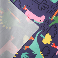 Fabrication chinoise 100% Polyester Oxford Pongee designers de luxe licorne tissu imprimé numérique dessin animé tissu imprimé numérique