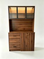 Bureau d'écriture moderne et contemporain, pliable, portable, avec armoire – MDF mélaminé durable, gain de place, écologique, extensible