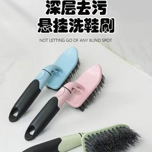 Brosse de nettoyage de sol à poils durs, brosse de nettoyage des interstices, brosse manuelle pour salle de bain, manche en plastique, outil de nettoyage écologique - Product Image 4