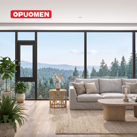 Ventanas Abatibles Modernas de Triple Vidrio con Aleación de Aluminio, Vidrio Low-E, Doble Sellado Interior/Exterior, Herrajes Alemanes, Garantía de 5 Años