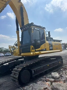 Excavatrice Komatsu PC450 45T d'occasion certifiée CE, importée du Japon, avec moteur Cummins, boîte de vitesses et accessoire de pince hydraulique - Product Image 4