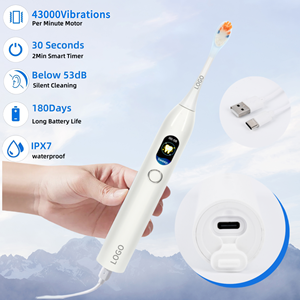 <span class=keywords><strong>Cepillo</strong></span> <span class=keywords><strong>de</strong></span> <span class=keywords><strong>Dientes</strong></span> Eléctrico Inteligente con Pantalla LCD, Resistente al Agua IPX7, Vibración, Portátil, Cuidado Bucal, Producto en Tendencia 2026 - Product Image 4