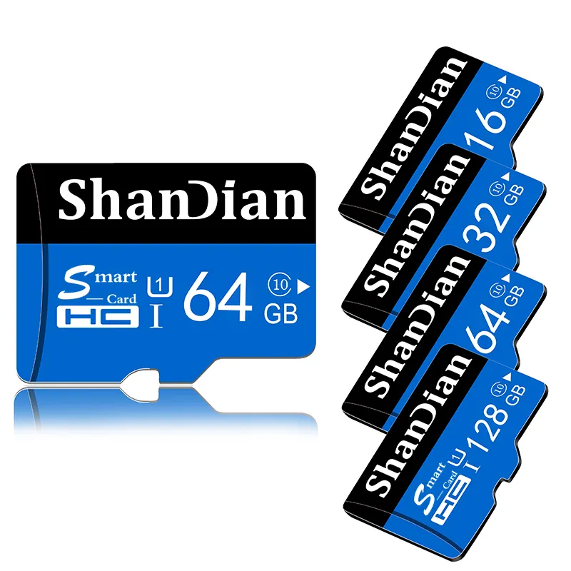 SHANDIAN High Speed Mini MEMORY SD Card 8GB 16GB 32GB 64GB 128GB C10 TF Card For Phone Car GPS Navigation Navi