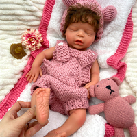 Poupées Reborn Réalistes en Silicone de 18 Pouces pour Filles avec Cheveux Bouclés, Fabrication ODM, Texture Veineuse, Anatomiquement Correctes, Jouet Interactif pour Bébé