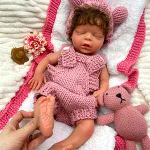 Bambole Reborn Realistiche in Silicone da 18 Pollici per Bambine con Capelli Ricci, Produzione ODM, Texture Venosa, Anatomicamente Corrette, Giocattolo Interattivo per Neonati - Product Image 3