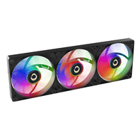 Ensemble de 3 ventilateurs de refroidissement pour boîtier d'ordinateur 120 mm RGB ARGB à roulement fluide pour PC de bureau avec un bruit de 26 dBA