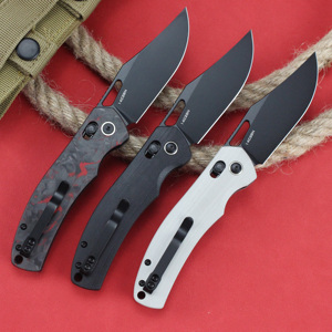Coltelli da esterno personalizzabili D2/14 c28n lama G10 manico tattico coltello pieghevole coltelli da caccia