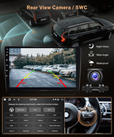 Autoradio GPS portable avec écran IPS de 10,1 pouces, Android Auto sans fil, CarPlay, amplificateur RGB, lecteur multimédia stéréo