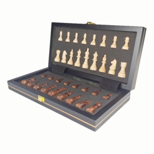 Bộ cờ vua gỗ xếp gọn từ tính 12 inch cho trẻ em, kèm quân cờ, phiên bản cao cấp - Product Image 3