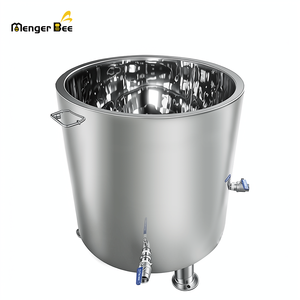 Nouveau Cuve de traitement du miel en acier inoxydable de qualité alimentaire 150L, à double chauffage, pour l'apiculture, Menger Bee, Garantie 1 an - Product Image 2