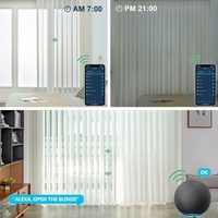 Persianas Verticales Modernas Integradas con Motor Eléctrico Inteligente, Control Remoto, 100% Poliéster, Tamaño Personalizable, Lisas