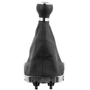 Leather Gear <b>Shift</b> <b>Knob</b> Cover Set 5-Speed 6-Speed For Volkswagen Tiguan Ergonomic Design - Product Image 3