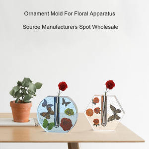 튜브 화병 꽃 레진 몰드 키트 DIY 수제 시험관 화분 실리콘 몰드 홈 데코레이션 거실 사무실 테이블 화병 - Product Image 4