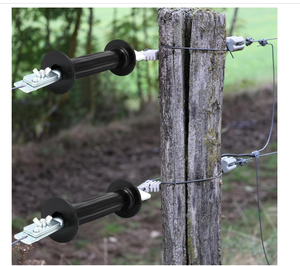 Poignée de portail robuste avec assemblage facile, pièces métalliques plaquées, grande poignée isolante en PVC - Product Image 4