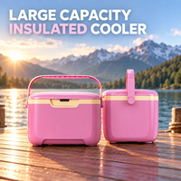 Glacière rigide isolée à isolation directe usine, étanche, avec poignée portable pour le camping et la pêche, OEM