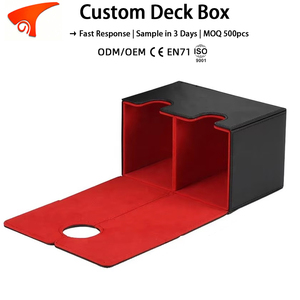Estuche para Cartas de Juego Torson 200+ de Acrílico, Caja de Almacenamiento Doble para Commander Yugioh Family, para Jugar de Forma Eficiente - Product Image 1