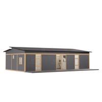 Maison conteneur extensible de Chine, design moderne de haute qualité, système solaire, mini-villa, durée de vie supérieure à 20 ans