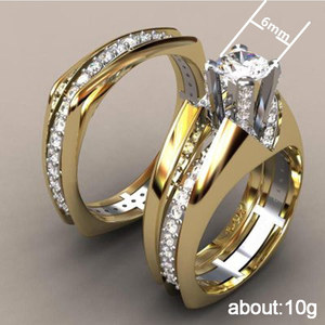 Set di Anelli di Lusso con Pietre Colorate, Gioielli Eleganti e alla Moda per Donne, per Feste e Uso Quotidiano, Stile Moderno - Product Image 5